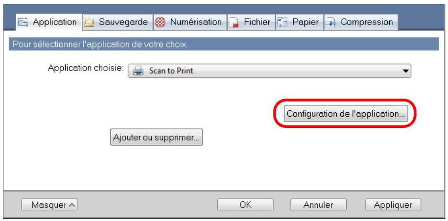 FUJITSU SCANSNAP S1100 DELUXE, SCANSNAP S1100I - Modifiez les paramètres de Scan to Print. (Ou rendez-vous à l'objet 4.) - 1