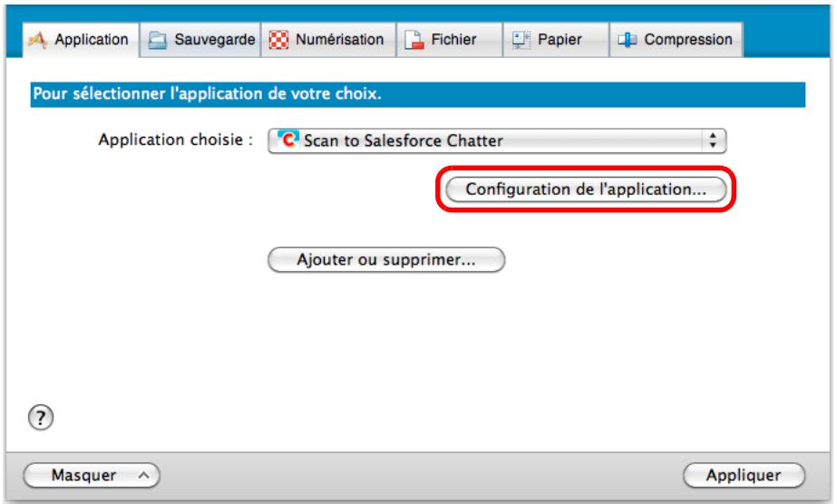 FUJITSU SCANSNAP S1100 DELUXE, SCANSNAP S1100I - Modifie les paramètres de Scan to Salesforce Chatter. (Ou rendez-vous à l' étape 4.). - 1