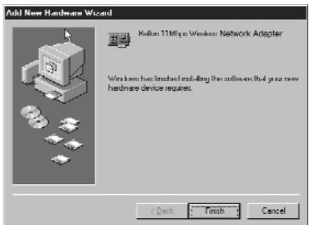 BELKIN F5D6000 - Installation des pilotes de la carte réseau pour ordinateurs portables pour Windows 98/Me - 3