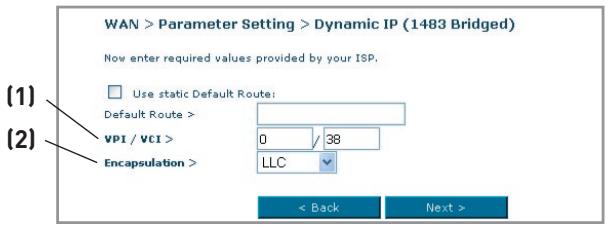 BELKIN F5D9630 - Configuration de votre type de connexion avec IP dynamique (1483 bridged) - 1