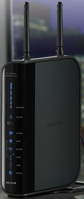 BELKIN MODEM ROUTEUR SANS FIL N+ #F5D8635ED4A - Modem-routeursans fil N+ - 1