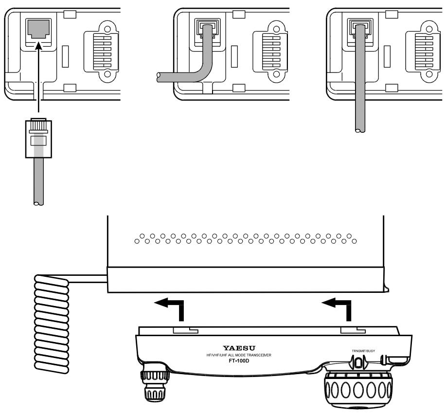 YAESU FT-100D - Installation du Microphone et de la Face avant - 1
