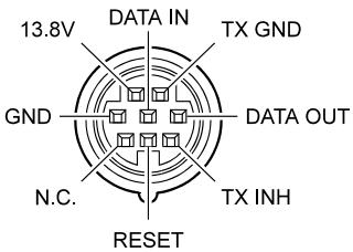 YAESU FT-100D - Brochage des connecteurs - 5
