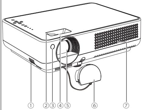 SANYO PLC-XW56 - AVERTISSEMENT: IL EST DANGEREUX D'INTRODUIRE UNE FICHE DONT LE CORDON FLEXIBLE EST DENUDE DANS UNE PRISE DE COURANT SOUS TENSION. - 1