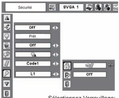 SANYO PLC-XW56 - Verrouillage - 5