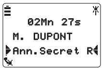 AASTRA M922 - Utiliser la fonction secret - 2