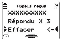 AASTRA M922 - Effacer un appel reçu du journal - 2