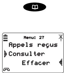 AASTRA M922 - Effacer tous les appel reçus du journal - 1