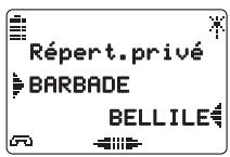 AASTRA M922 - Appeler depuis le repertoire privaté - 1