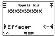 AASTRA M922 - Effacer un appel du journal des bis - 2