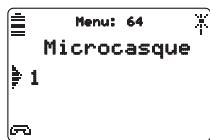 AASTRA M922 - Choix du type de microcasque raccordé* - 1