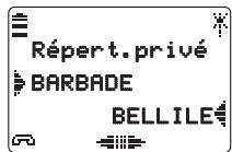 AASTRA M922 - Modifier, effacer une fiche du repertoire privé - 1