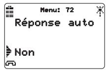 AASTRA M922 - Activer / désactiver la fonction réponse automatique - 1
