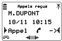 AASTRA M922 - Effacer un appel reçu du journal - 1