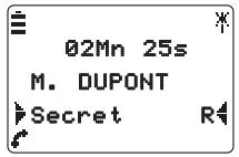 AASTRA M922 - Utiliser la fonction secret - 1