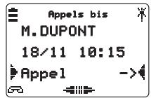 AASTRA M922 - Appeler un correspondant depuis le journal des Bis - 1