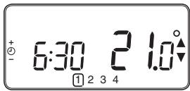 HONEYWELL CM701 - Per modificare il programma di riscaldamento: - 1