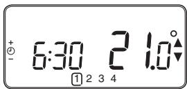 HONEYWELL CM701 - Ändern des eingebauten Heizprogramms - 1