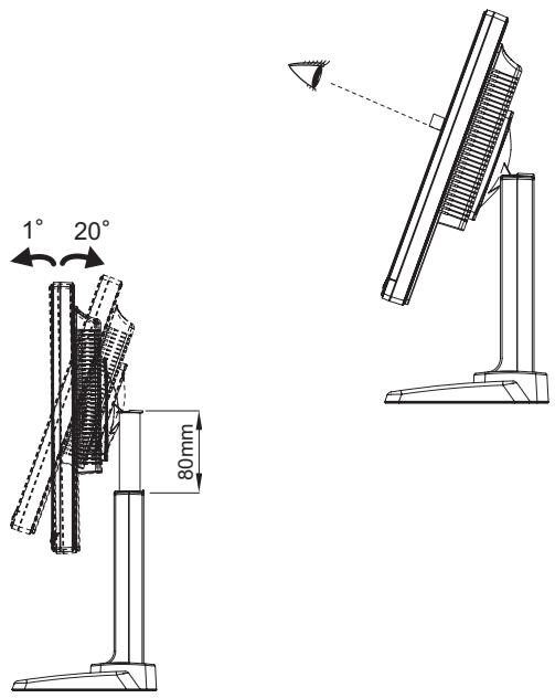 IIYAMA PROLITE PB1705S - Ajustement de la hauteur et l'angle de VISION : ProLite PB1705S - 1