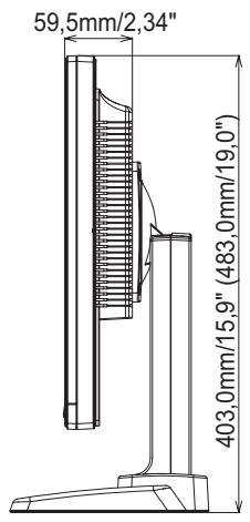 IIYAMA PROLITE PB1705S - Dimensions : ProLite PB1705S - 2