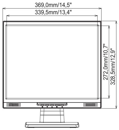 IIYAMA PROLITE PB1705S - Caractéristiques techniques : ProLite P1905S - 1