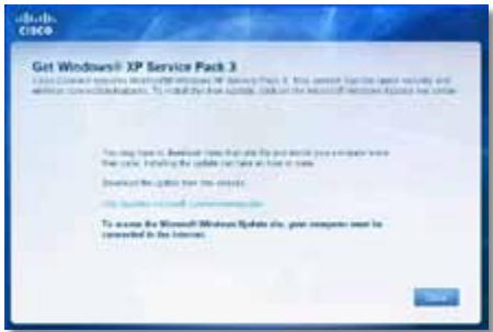 LINKSYS E2500 - Pesan Get Windows XP Service Pack 3 (Dapatkan Windows XP Service Pack 3) - 1