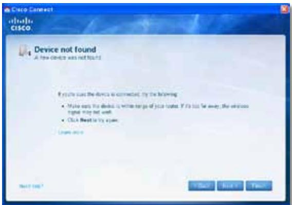 LINKSYS E2500 - Thòng bóu Device not found (Khòng tim tháp thiet bi) - 1