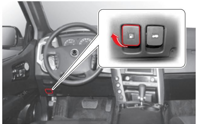 SSANGYONG KYRON - VOLET DE REMPLISSAGE DE CARBURANT - 1