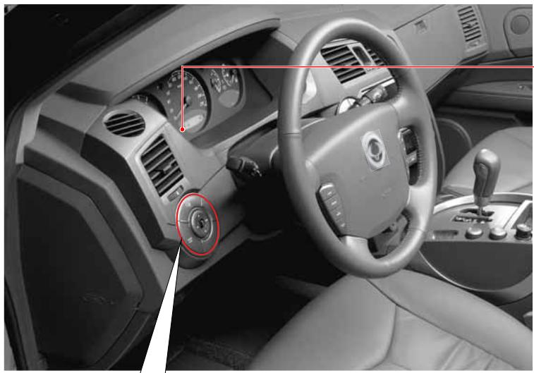 SSANGYONG KYRON - COMMUTATEUR D'ARRÉT DU PROGRAMME DE STABILITÉ ÉLECTRONIQUE (ESP _OFF ) ET SYSTÉME ESP* - 1