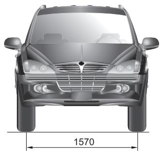 SSANGYONG KYRON - DIMENSIONS - 2