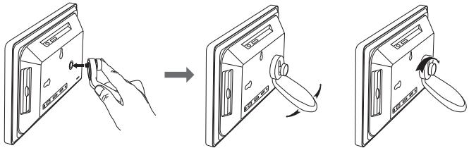 LENCO DF-911 - Installer le cadre photo sur une surface plane - 1