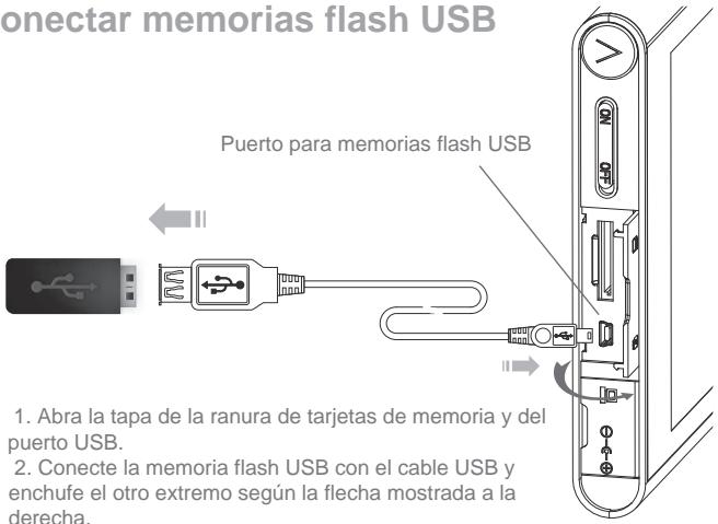 LENCO DPA-800 - Conectar memorias flash USB - 1