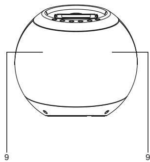 LENCO IPOD-BALL - Beschrijving van de onderdelen - 2