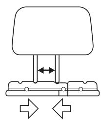 LENCO MES-205 - Installation du support d'appuie-tete avec l'ecran - 4