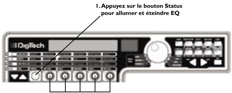 DIGITECH GNX3000 - Régler les Commande de sonorisation sur le Canal 2 - 1