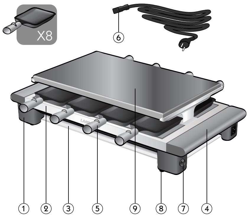 LAGRANGE 399001 RACLETTE PIERRE ELEGANCE - 1
