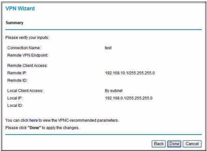 NETGEAR DGND3300V2 - To configure a client-to-gateway VPN tunnel using the VPN Wizard: - 5