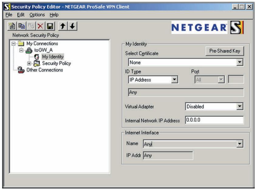 NETGEAR DGND3300V2 - Step 2: Configure the NETGEAR ProSafe VPN Client - 3