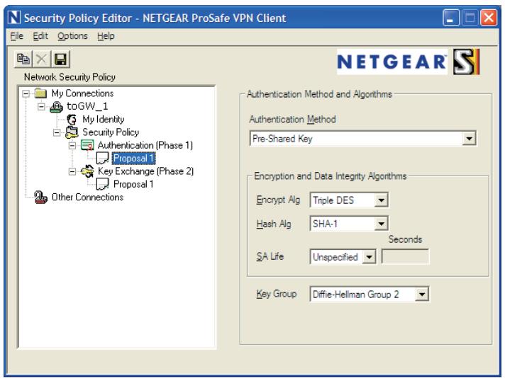 NETGEAR DGND3300V2 - Step 2: Configure the NETGEAR ProSafe VPN Client - 5