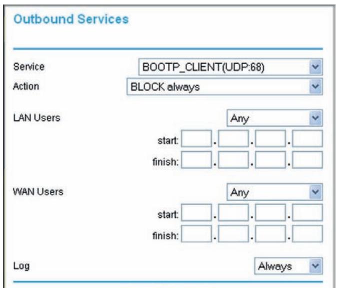 NETGEAR DGND3300V2 - To add or edit a rule from the Firewall Rules screen: - 1