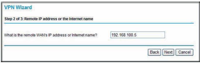 NETGEAR DGND3300V2 - To configure a gateway-to-gateway VPN tunnel using the VPN Wizard: - 2