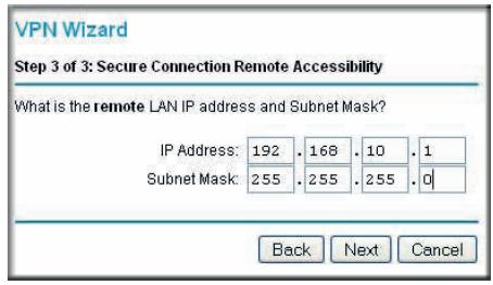 NETGEAR DGND3300V2 - To configure a gateway-to-gateway VPN tunnel using the VPN Wizard: - 3