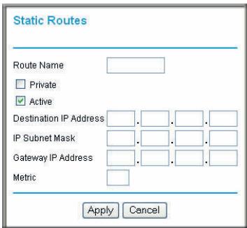 NETGEAR DGND3300V2 - To add or edit a static route: - 1