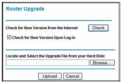 NETGEAR DGND3300V2 - Manually Check for Firmware Upgrades - 1