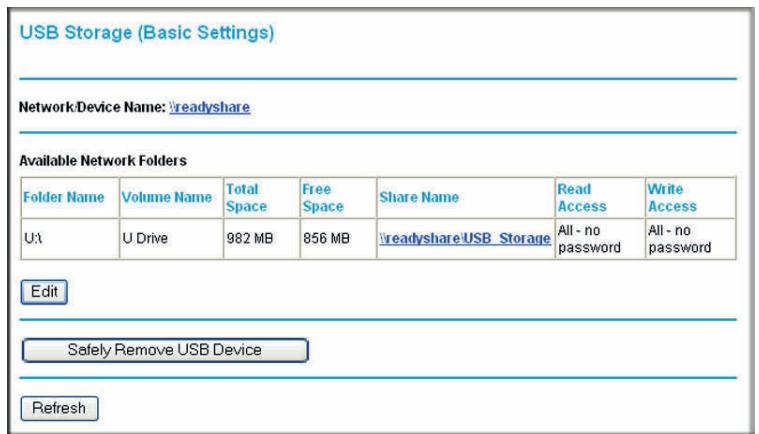 NETGEAR DGND3300V2 - USB Storage Basic Settings - 1