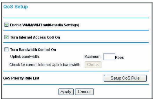 NETGEAR DGND3300V2 - Configuring QoS for Internet Access - 1