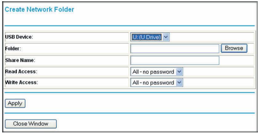 NETGEAR DGND3300V2 - Creating a Network Folder - 1