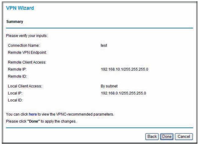 NETGEAR DGND3300V2 - To configure a gateway-to-gateway VPN tunnel using the VPN Wizard: - 4