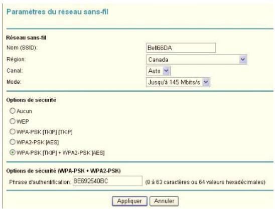 NETGEAR MBR1210 - Pour afficher ou configurer manuellement les paramètres sans fil : - 1