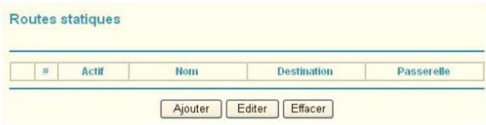 NETGEAR MBR1210 - Pour configurer des routes statiques : - 1